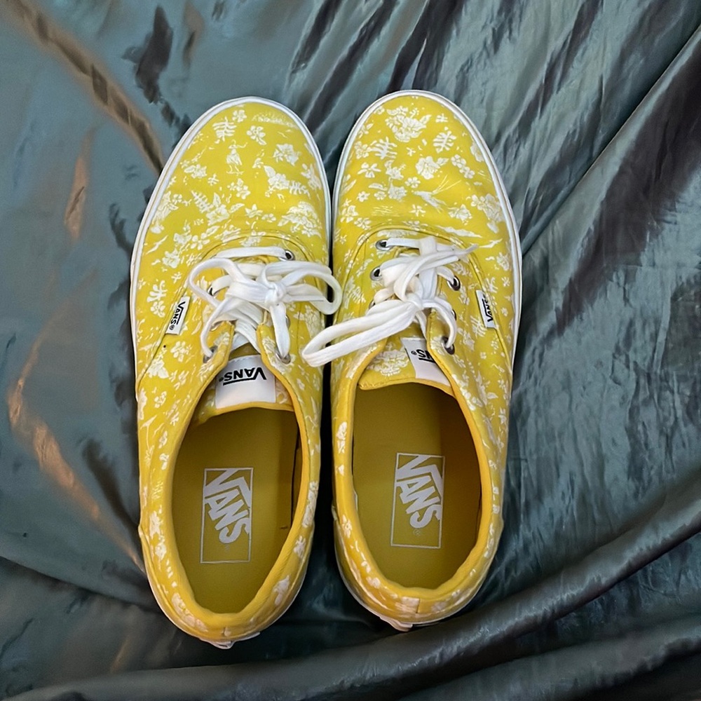 Yellow flower vans
